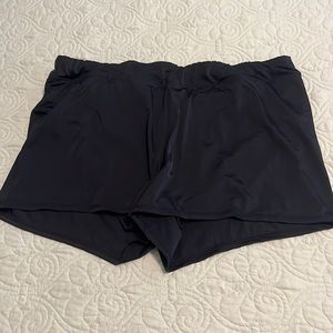 Womanβs plus size Black Swim short bottoms size 20